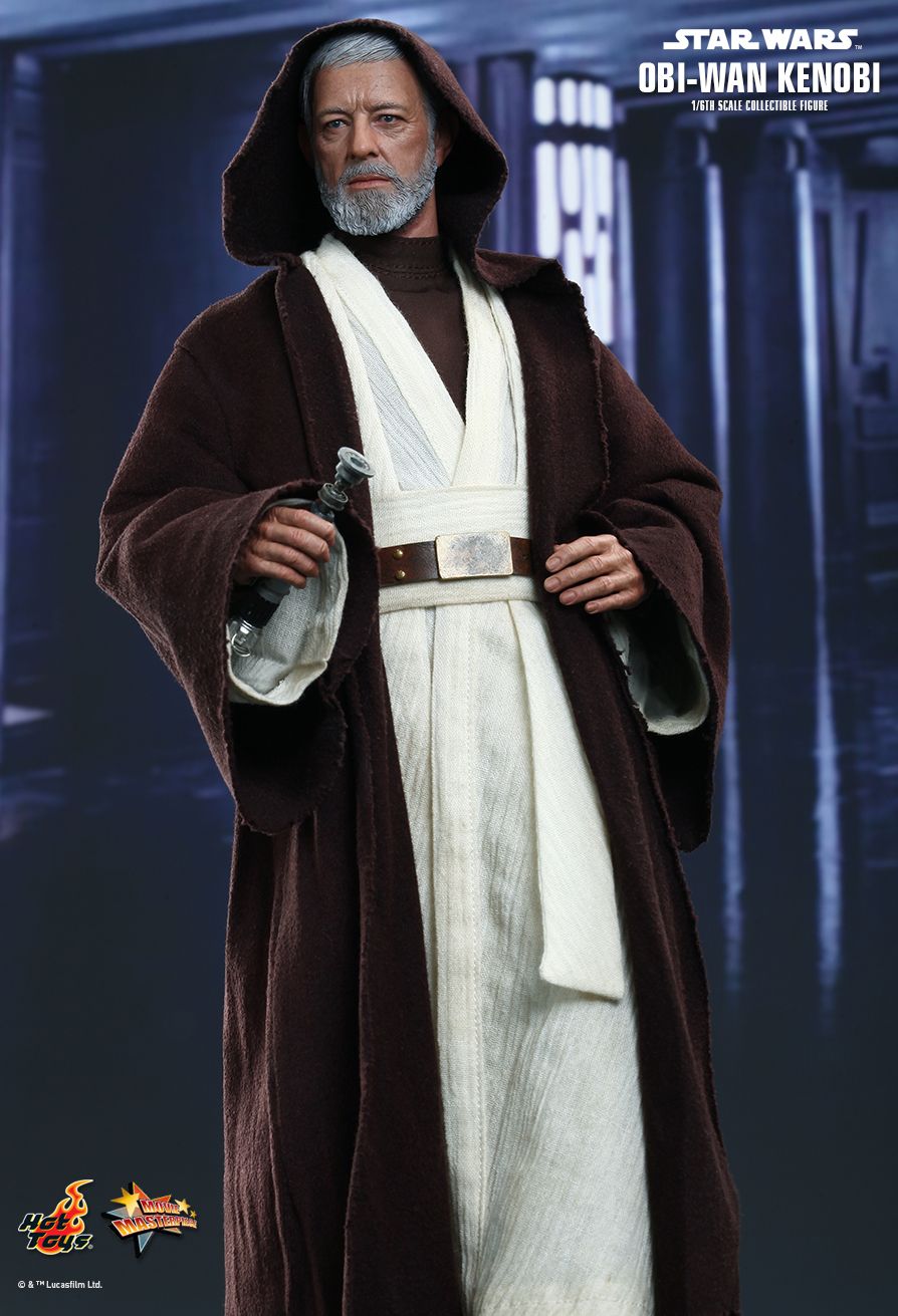 Figurine Hot Toys Star Wars Obi-Wan Kenobi 1/6 - Collection DX Avec Lightsaber LED, Hologrammes, Base Diorama - 3